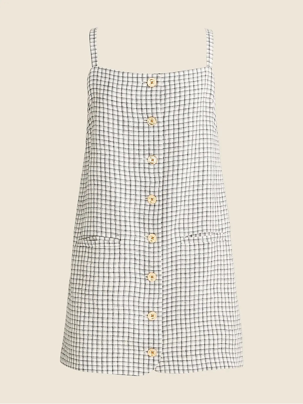NWT J. Crew Claudia Dress in Plaid Linen